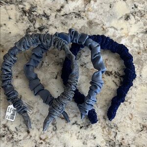 Anthropologie Headband Set - Blue Shades
